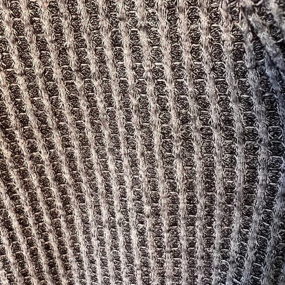 BP Top Womens Size Small Gray Nordstroms Button Down Waffle Knit V Neck Academia - Picture 10 of 15